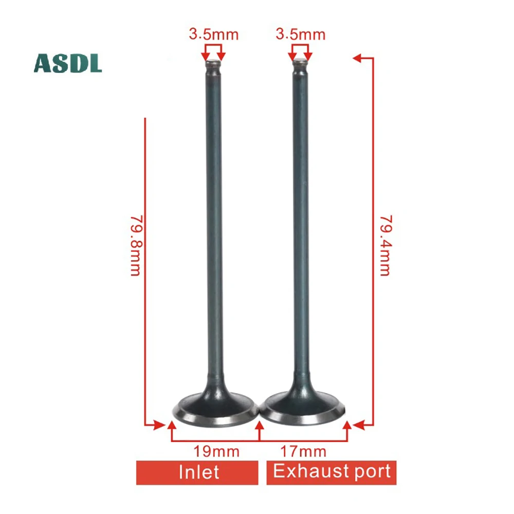 Впускной клапан впускной мотоцикла и выпускной набор стержней выпускного
