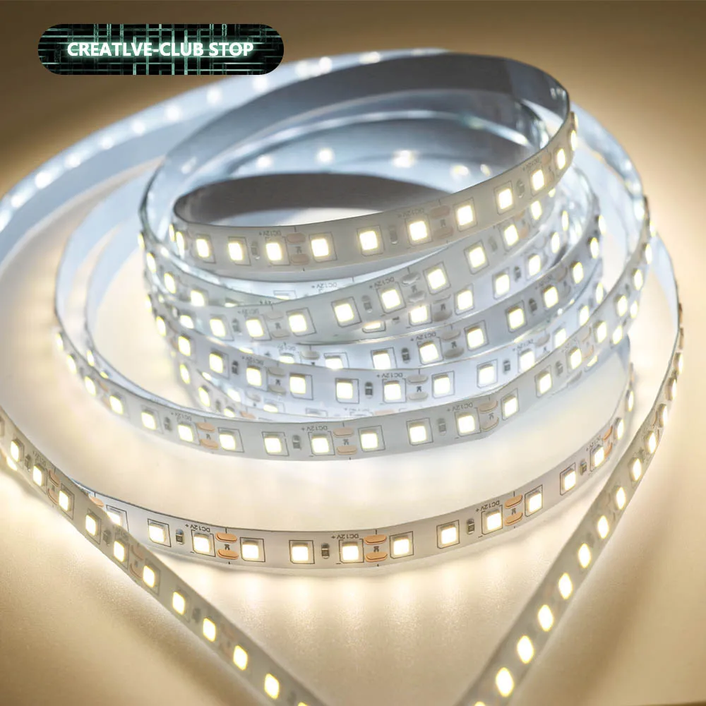 LED Strip Light DC12V Lamp Bead SMD 2835 Flexible Ribbon LEDs Tape Room TV Decoration Lamps Home Decor Diode Wall Backlight DIY