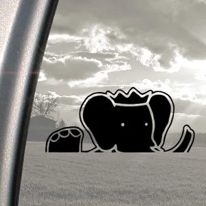 

For Babar ELEPHANT Black Decal Car Truck Bumper Window Sticker Styling