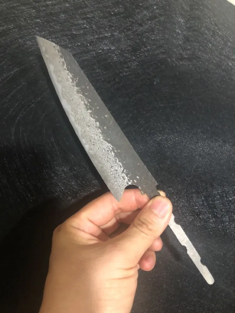 

6 inch damascus chef knife diy blade blank vg 10 steel knife making tool sharp damascus knife billite