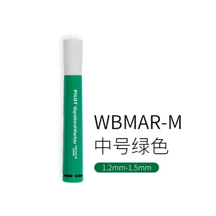 M-green Пилот белая доска ручка WBMAR-12L на водной основе стираемые маркеры толстый стержень маркер школьные офисные принадлежности Набор маркеров письменная ручка - Цвет: M-green