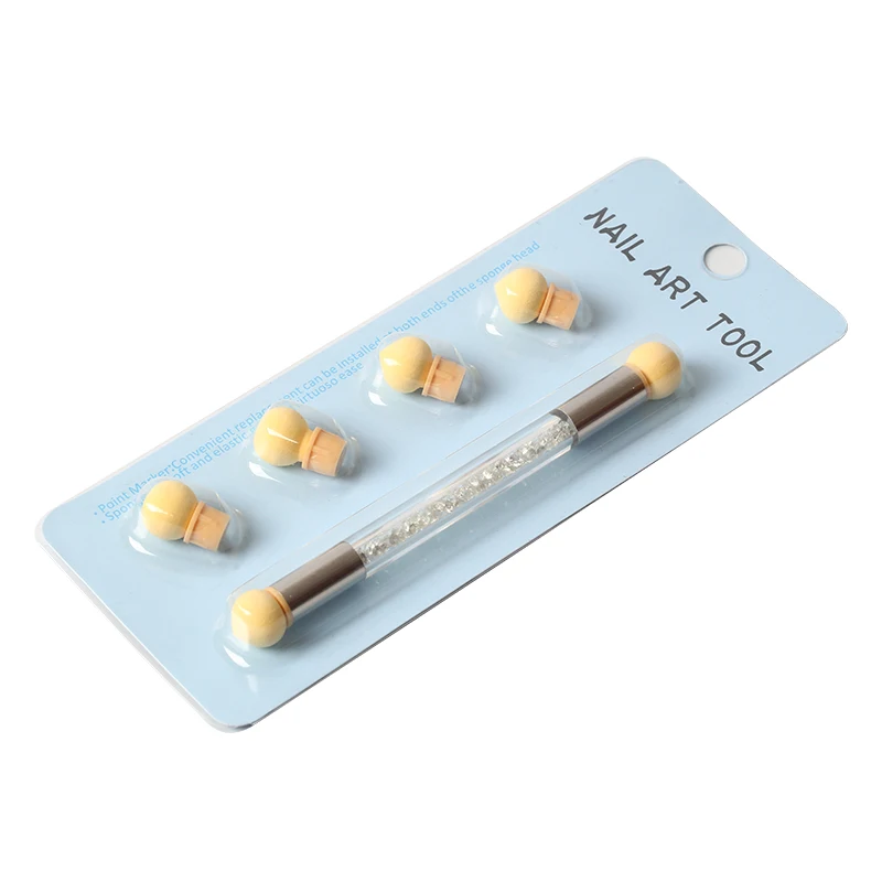Набор инструментов для маникюра двойная губка градиентная ручка акриловые