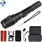 300000lm мощная светодиодная вспышка светильник 2 шт. 18650 Батарея фонарь Водонепроницаемый IPX6 XHP50 XM-L T6 L2 Масштабируемые Фонари для охоты светильник