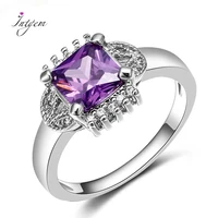 shiny zircon ring for women jewelry geometric finger ring fashion delicate rings engagement promise wedding ring wholesale
