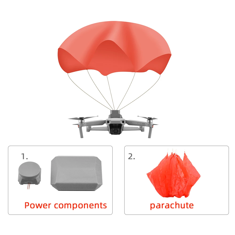

Parachute Replacement Power Kit+umbrella Cloth Suitable for DJI Mavic Air 2/2S Pro Zoom Drone Flight Safety Parachute Accessory