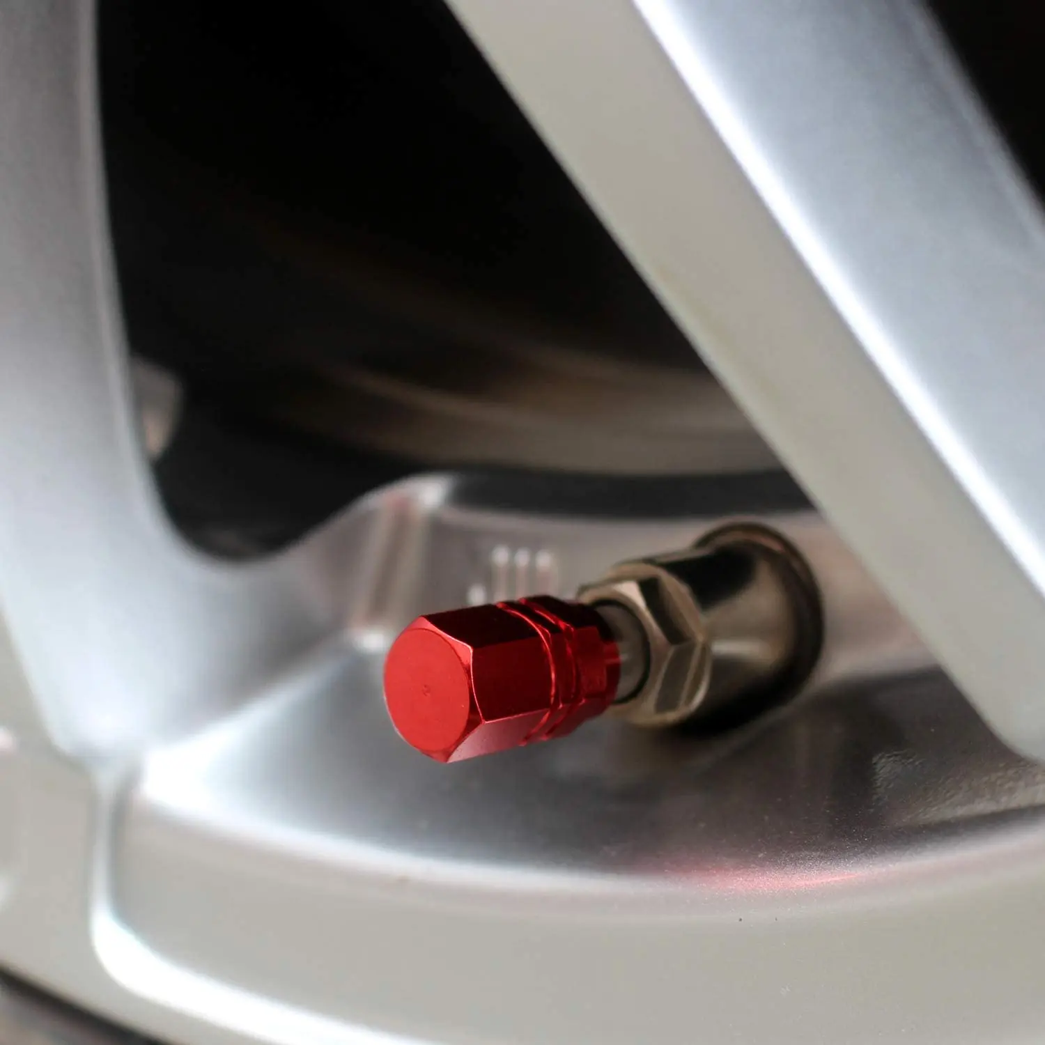 4 шт. Алюминий брелок для автомобильных ключей колпачки вентиля шин Обод шины