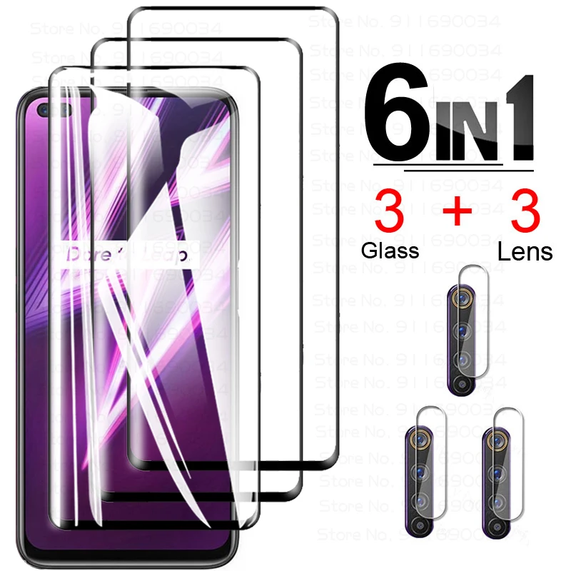 Защитное стекло для экрана и камеры Realme 6 Pro закаленное Oppo 5 7 5i 6i 7i | Мобильные