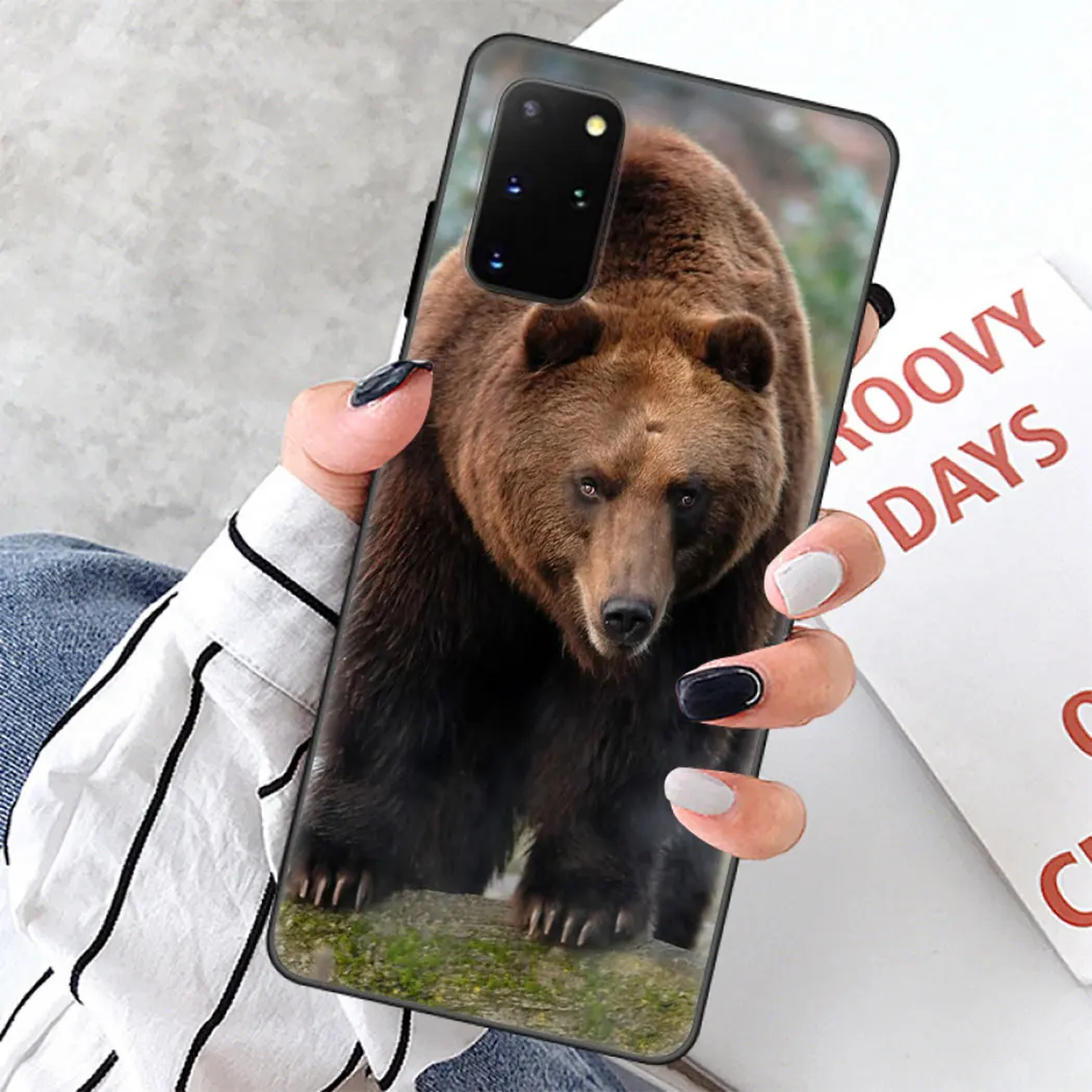 Мягкий силиконовый чехол для Samsung Note 8 9 S6 S7 Edge S8 S10 10 Plus S10E черный телефона с флагом