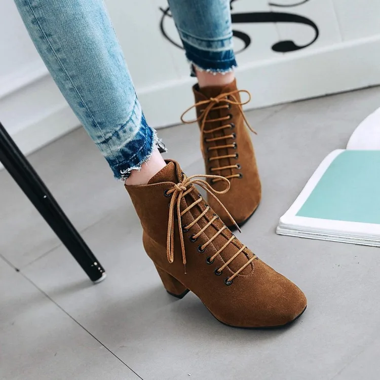 Ботинки больших размеров 9 10 11 12 женская обувь ботильоны для женщин женские