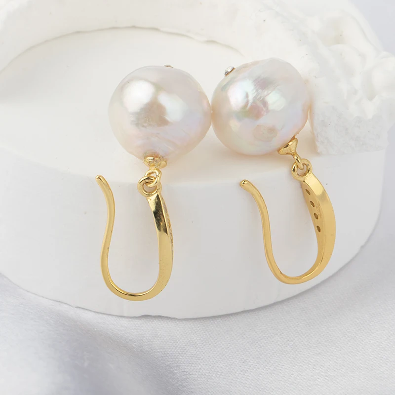 

Freshwater Bqroque Pearl Silver Plated Luster Different Style Earrings for Women Jewelry Gifts