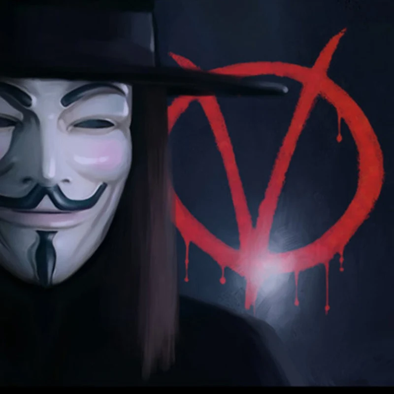 Стильные Вечерние Маски Vendetta Anonymous Guy Fawkes необычный взрослый костюм на Хэллоуин