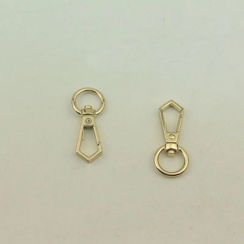 30pcs 13mm Metal Buckles Triangle Lobster Clasps Swivel Snap Hooks for Bags Chain Handbag Strap Connection Hardware Collar Clasp