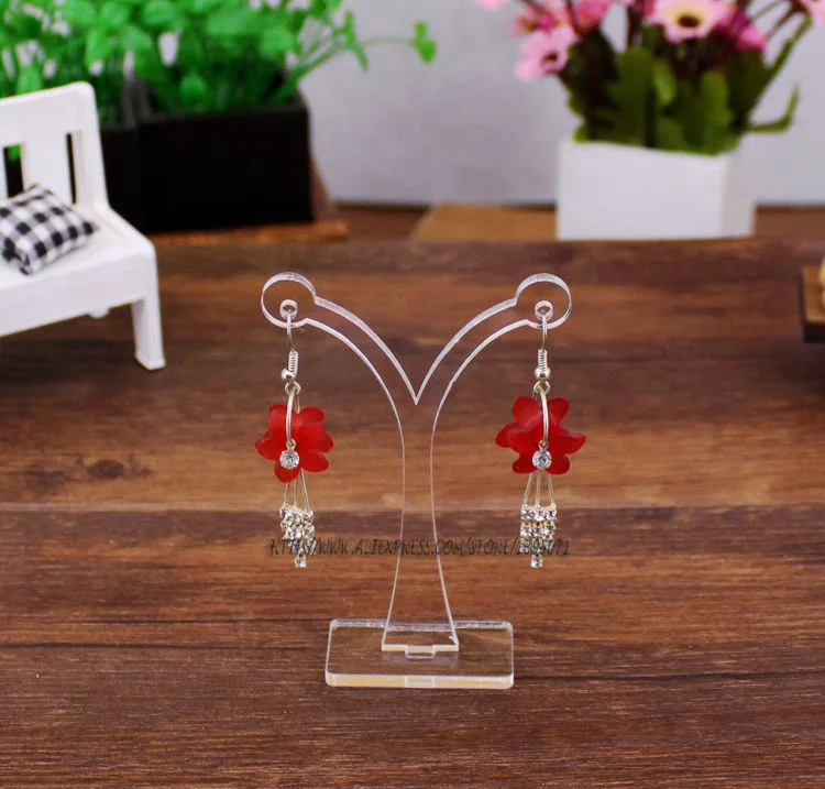 Customized Earring Display Shelf Acrylic Earrings Showing Stand Jewelry Showcase Props Stud Holder | Украшения и аксессуары