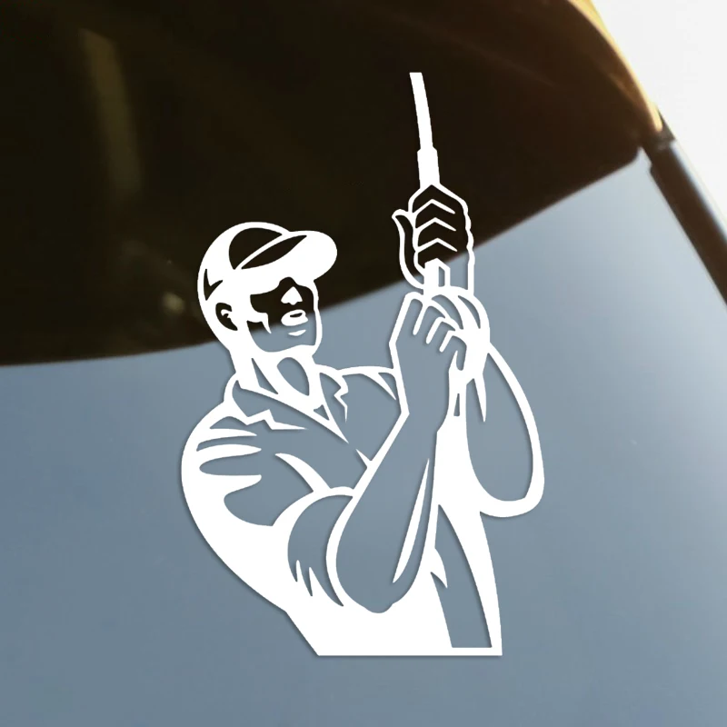 S61025 # наклейки на авто FisherMan водонепроницаемые наклейки на машину наклейка для авто автонаклейка стикер этикеты винила наклейки стайлинга а...