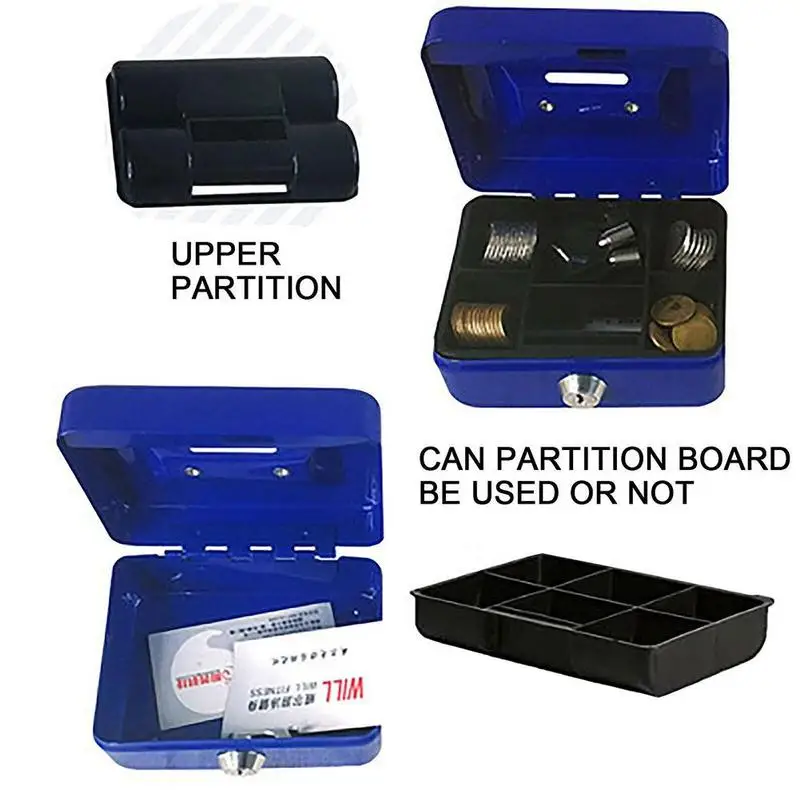 Портативный Сейф для ключей домашний магазин стальной мини ящик хранения монет