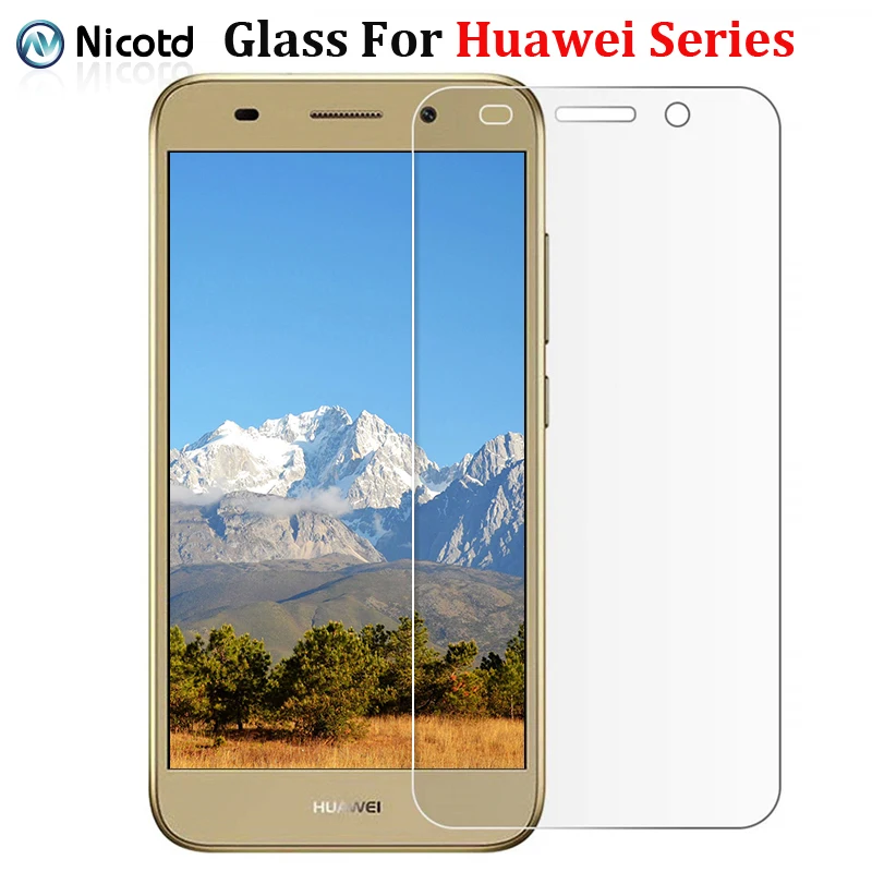 1 2 шт. закаленное стекло для Huawei Y3 Y5 Y6 2017 Y7 Prime Y9 2018 защита экрана Pro Y6II Y5II Y3II II