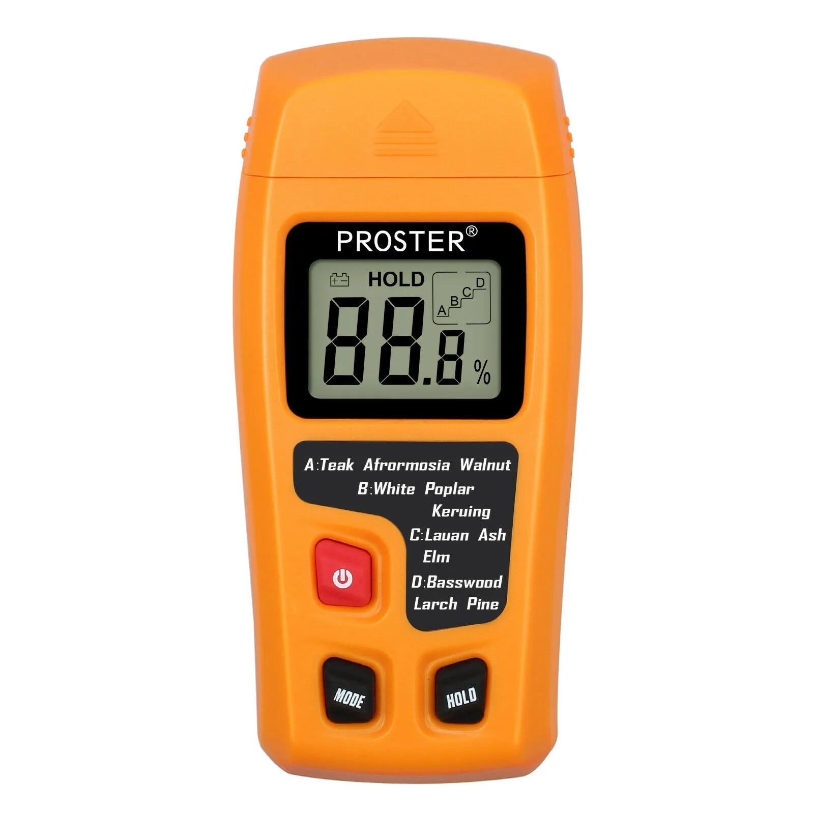 

Wood Moisture Meter 1 X 9V Battery Word LCD Wood Moisture Meter Detector Tester Firewood Fire Paper Cardboard Without Battery
