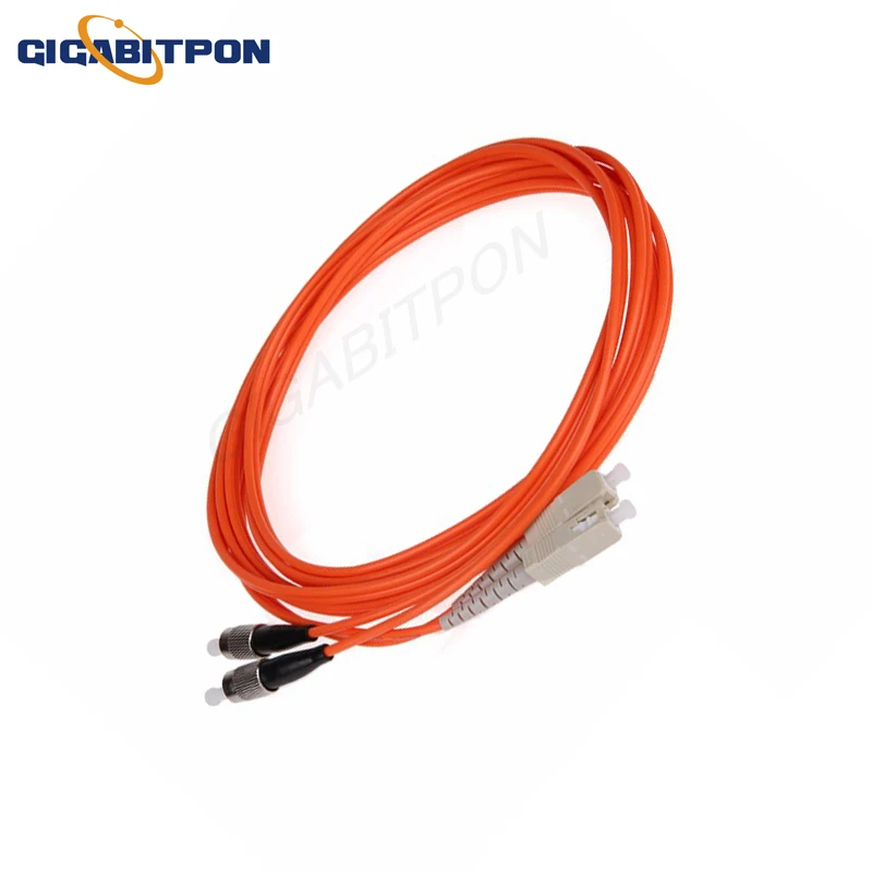 10pcs/pack jumper FC/UPC-SC/UPC MM DX 3.0mm G652D fiber optic jumper jumper multi-mode fiber optic jumper, free shipping