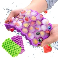 37 cubes ice tray cube mold diy honeycomb shape ice cube ray mold ice cream party cold drink bar cold drink tools11