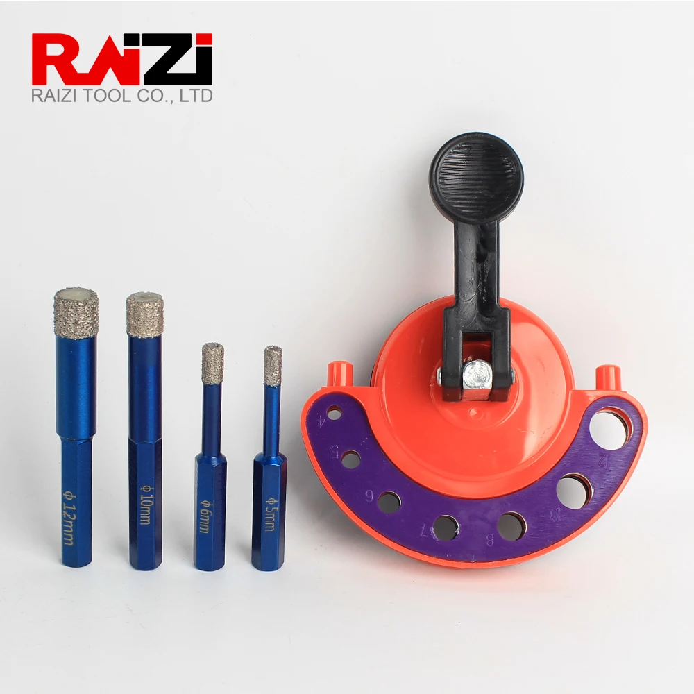 

4 шт., алмазные сверла с вакуумной пайкой, 5/6/10/12 мм