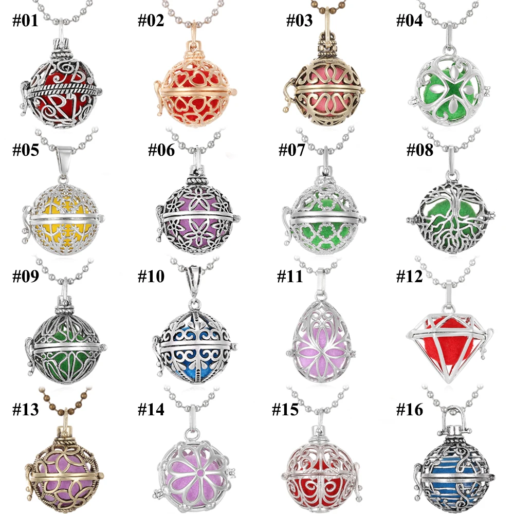 Новинка 2019 ожерелье для ароматерапии винтажный серебристый цветок с диффузором