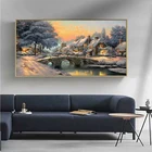 Пейзаж настенная живопись Томас стиль холст печать искусство для спальни картины искусство на холсте оптовая продажа холст искусство