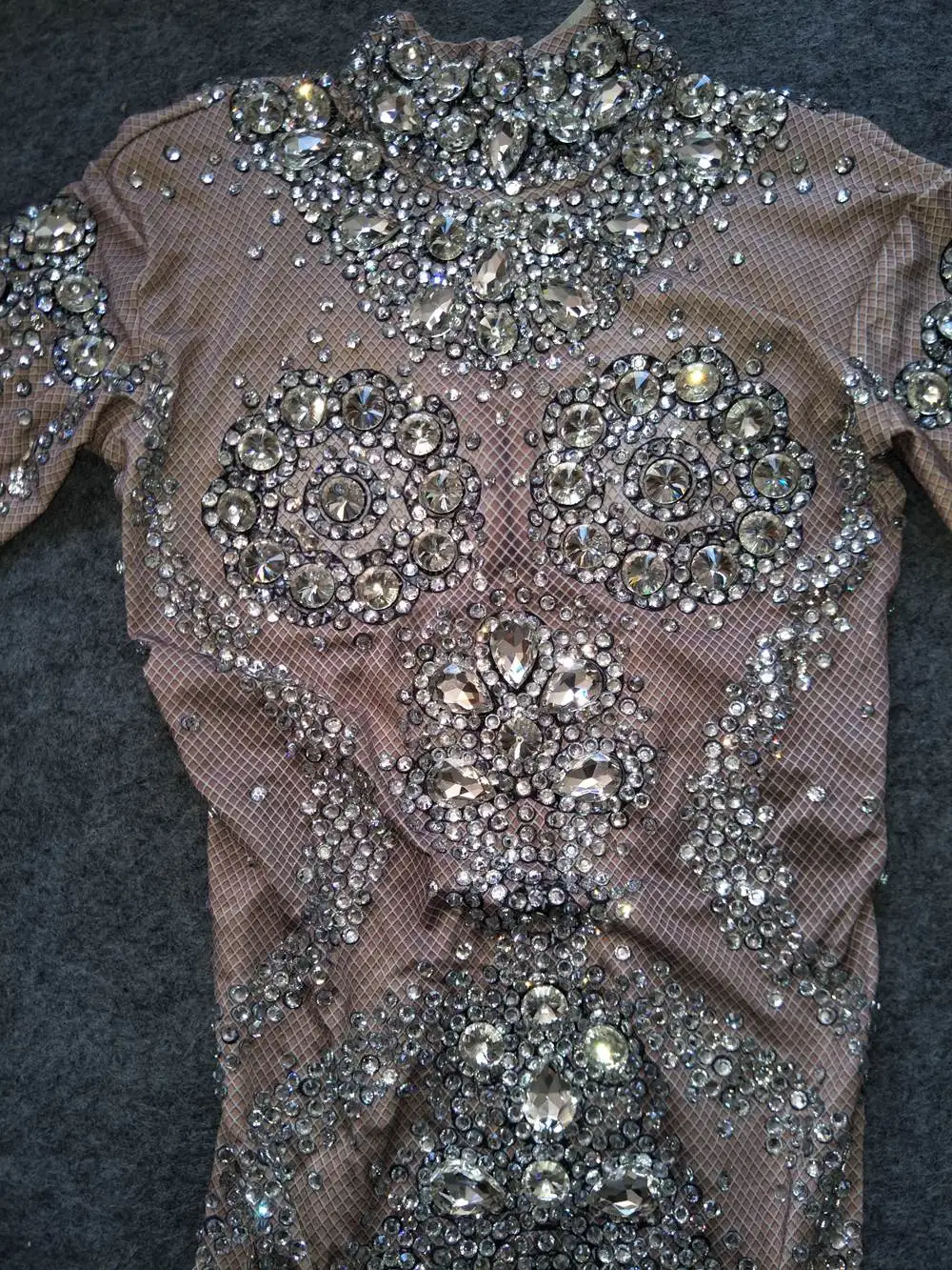 Новый блестящий серебристый комбинезон Стразы сексуальные леггинсы боди с