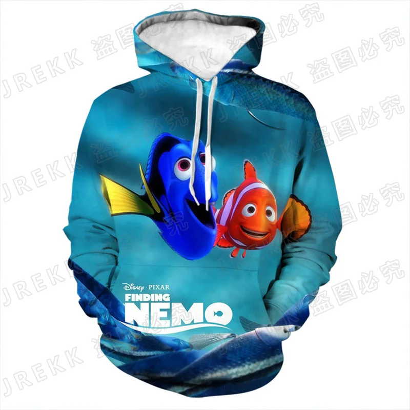 

2021 Fashion Cartoon Anime 3D Print Hoodies Cool Sweatshirts Men Women Children Fashion Pullover Boy Girl Kids Finding Nemo Coat