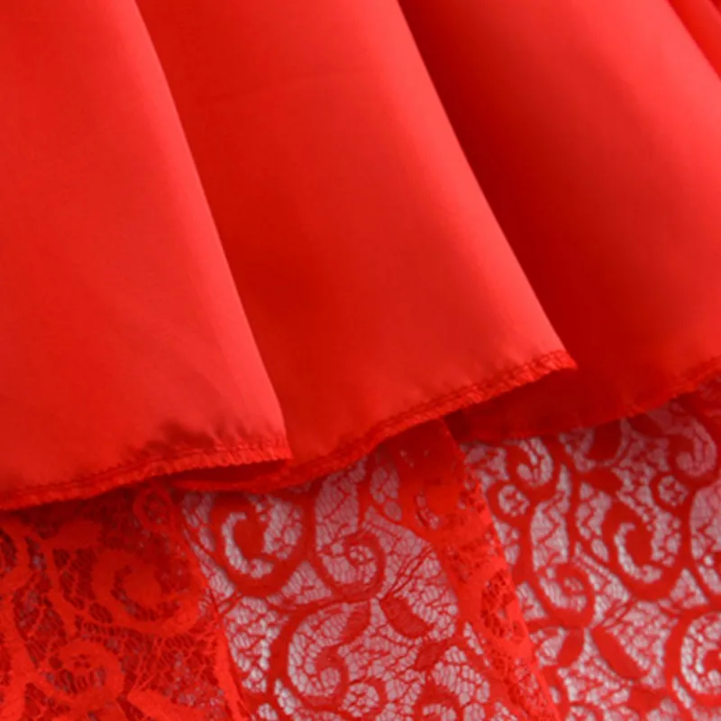 

6 Colors Women Summer Black Elegant Ball Gown Skirt Solid Lace Skirt Empire Waist Mesh Mini Skirts For Ladies vestido 2020