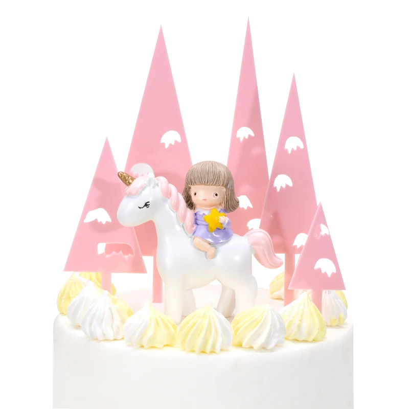 Cakelove 5 шт./компл. Акриловая Рождественская елка торт топперы для дня рождения