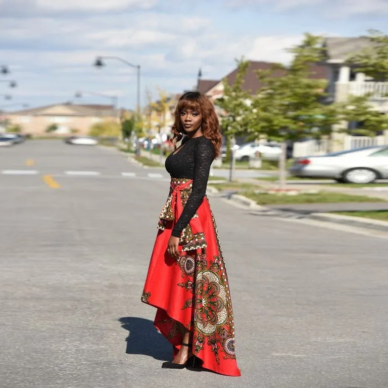 BOHISEN Африканский принт женские юбки модные Дашики африканские платья для женщин