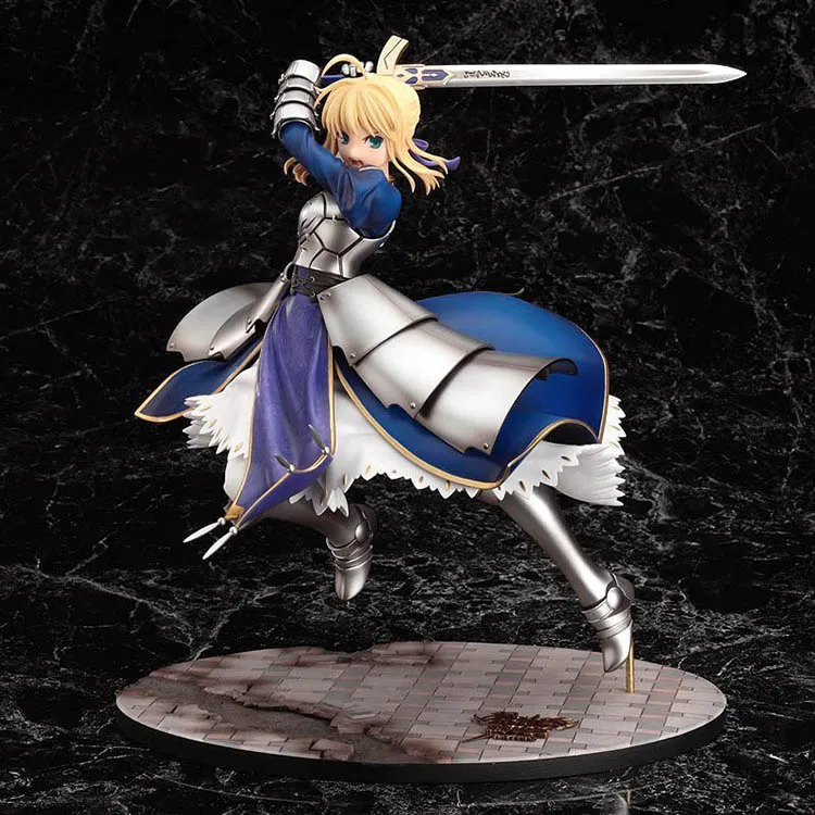 Аниме Fate Stay Night Saber Lily Excalibur ПВХ фигурка героя игры Рисунок Модель Коллекционная