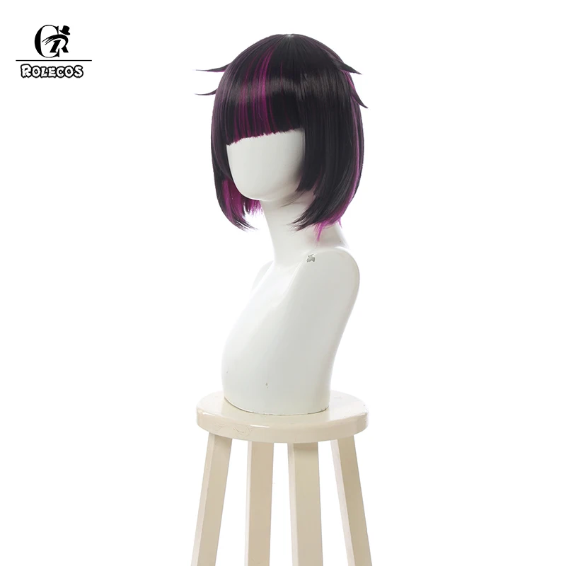 Парик для косплея витая страна чудес лилия ванруж фиолетовый смешанный черный