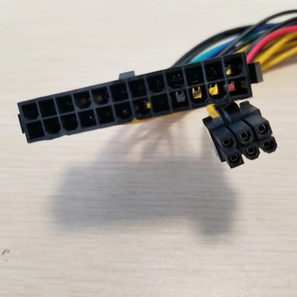 10 шт./лот ATX 24Pin к 18Pin и двойной IDE Molex 6Pin конвертер адаптер Кабель питания Шнур для HP