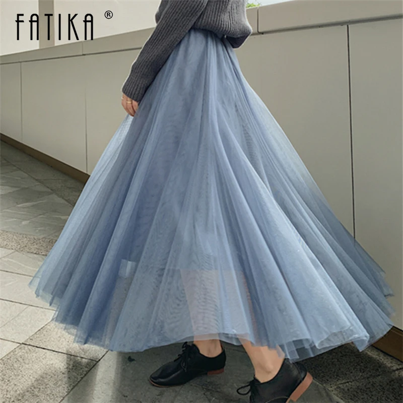 

Юбка женская из тюля, до щиколотки, разноцветная, на весну/лето/зиму