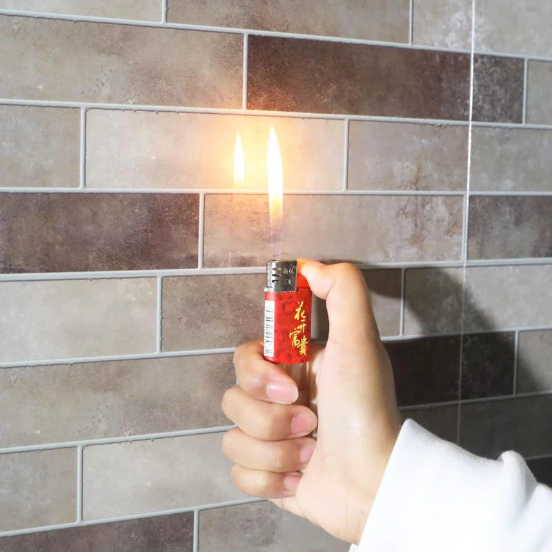 new arrival antique brick kitchen tile wall sticker water proof oil proof toilet self pasting home decor 10 pcslot free global shipping