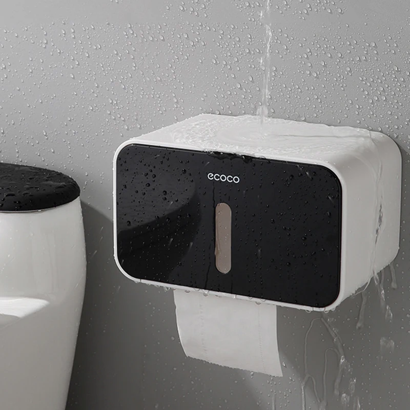 

1 Pc Bathroom Tissue Box Wall Mounted Towel Sets Hotel Toilet Tissue Box Holder Interior Storage Decoration Bathroom Accessories