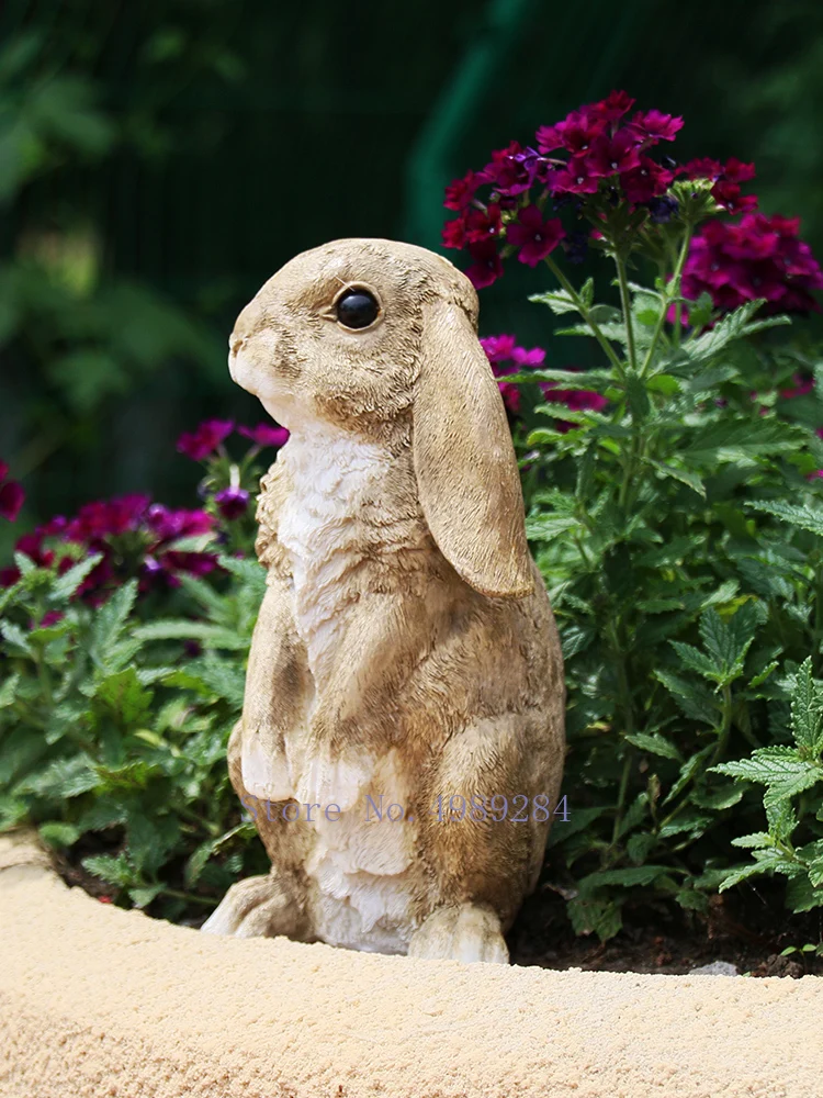 Креативное моделирование из смолы животное кролик сад внутренний двор украшение