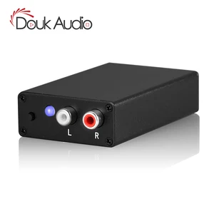 Douk аудио Аналоговый в цифровой преобразователь AD Wandler стерео RCA в оптический коаксиальный аудио адаптер 48K96K192KHz