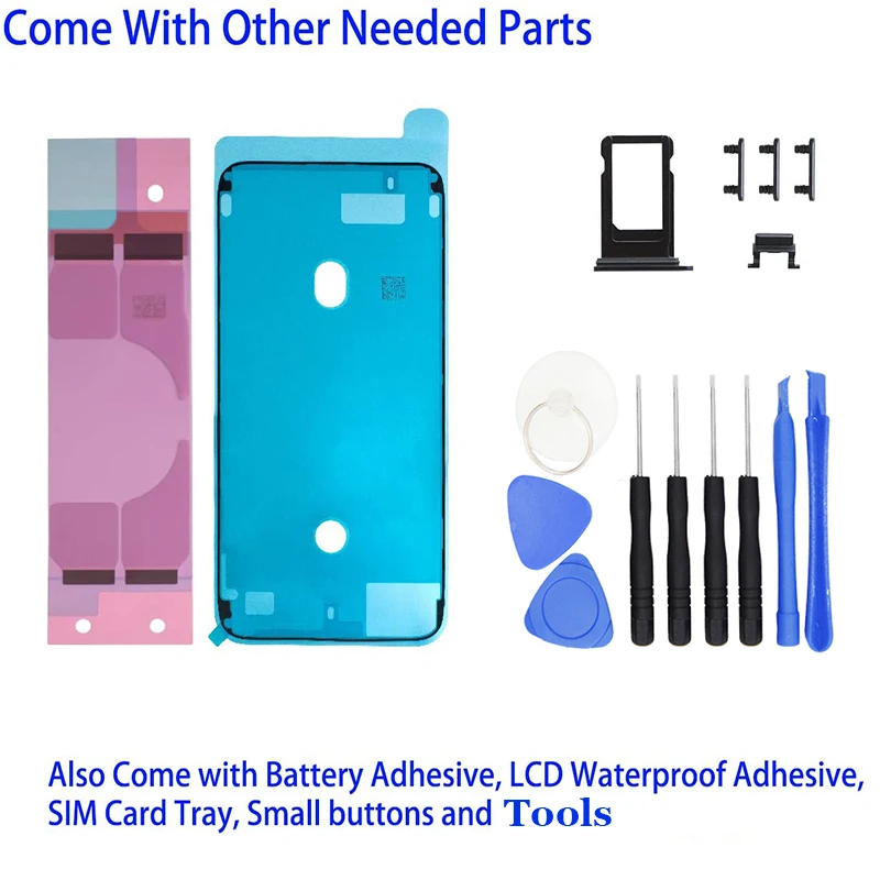 

Original quality Glass Body Back Housing for iPhone 8 Plus Rear Battery Cover Case for iPhone 8 Middle Frame Chassis