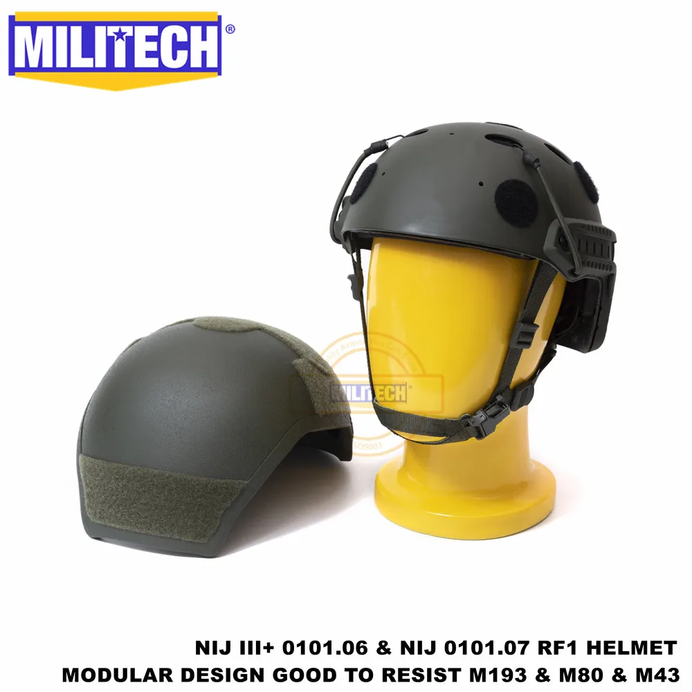 MILITECH NIJ III+ NIJ 0101,07 RF1 модульный Tacti FAST OD 3 в 1 червячный циферблат лайнер высокая XP Cut пуленепробиваемый арамидный баллистический шлем