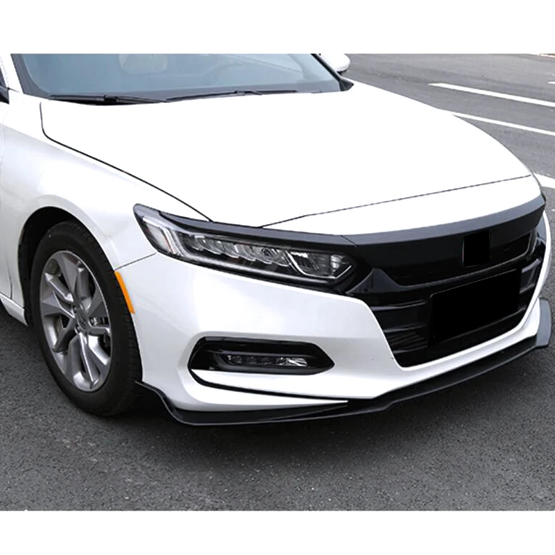 Углеродное волокно стиль ABS передний бампер Защита для губ накладка Передняя