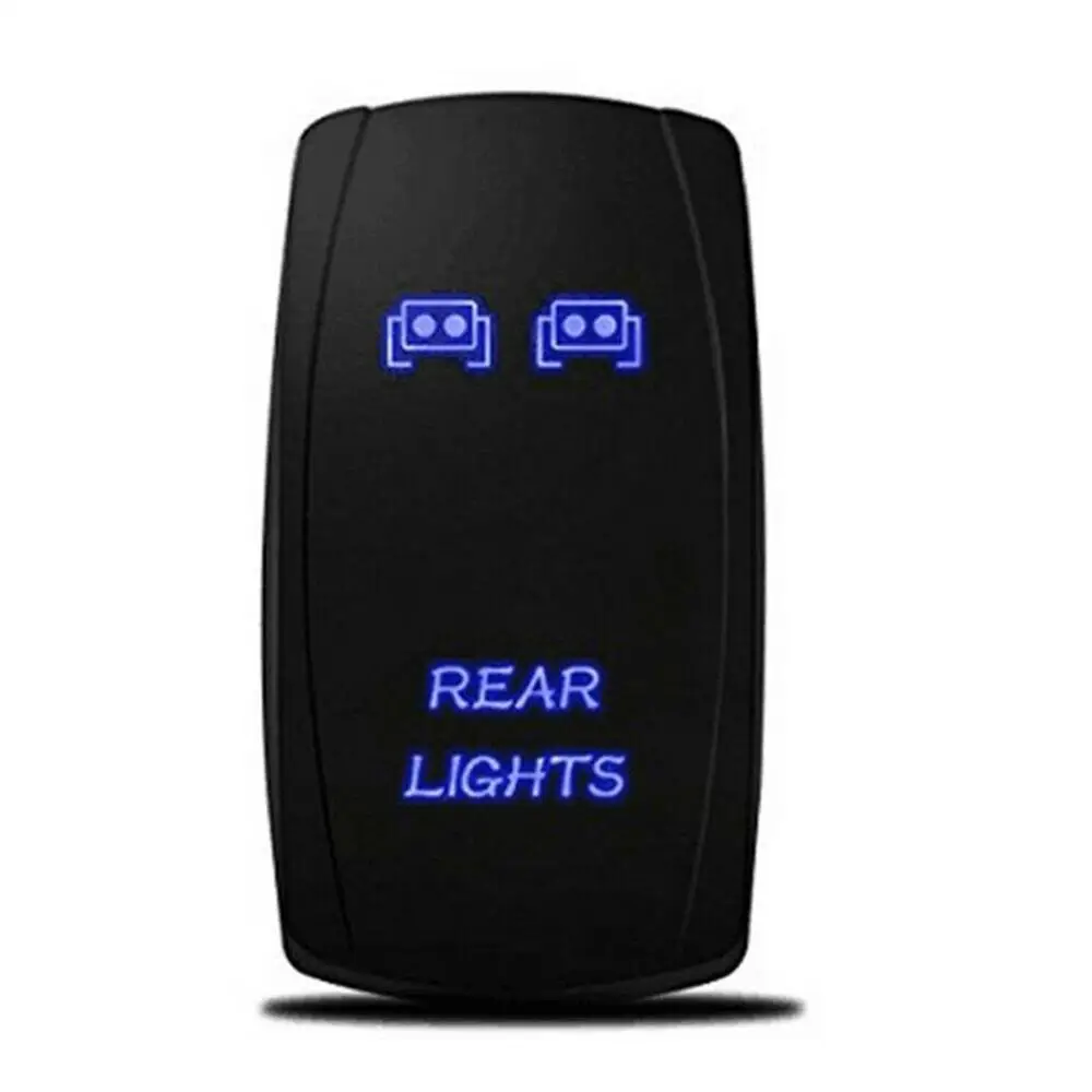 

5Pin 12V 24V Car Boat Caravan Rocker Switches for UTV Polaris RZR 900 1000 Ranger Waterproof Blue Led Rocker Switch Dropshipping