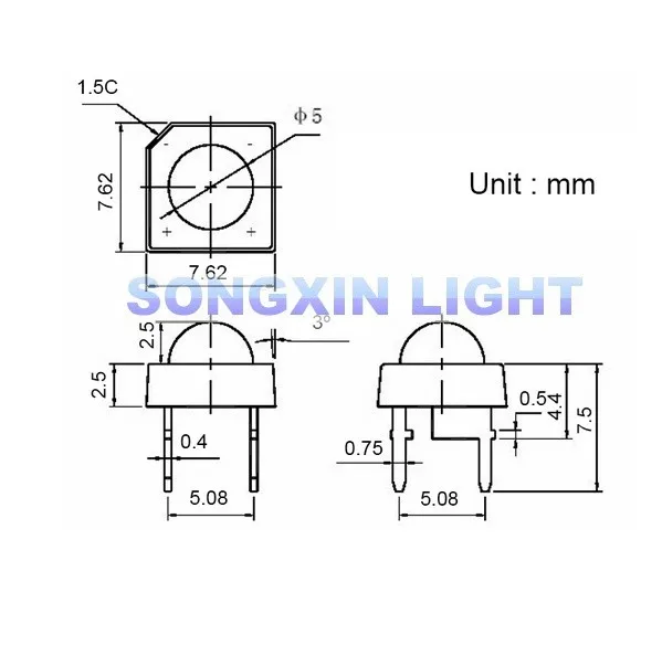 20 шт. F5 5 мм Piranha LED белый красный оранжевый RGB Розовый Синий Зеленый Желтый
