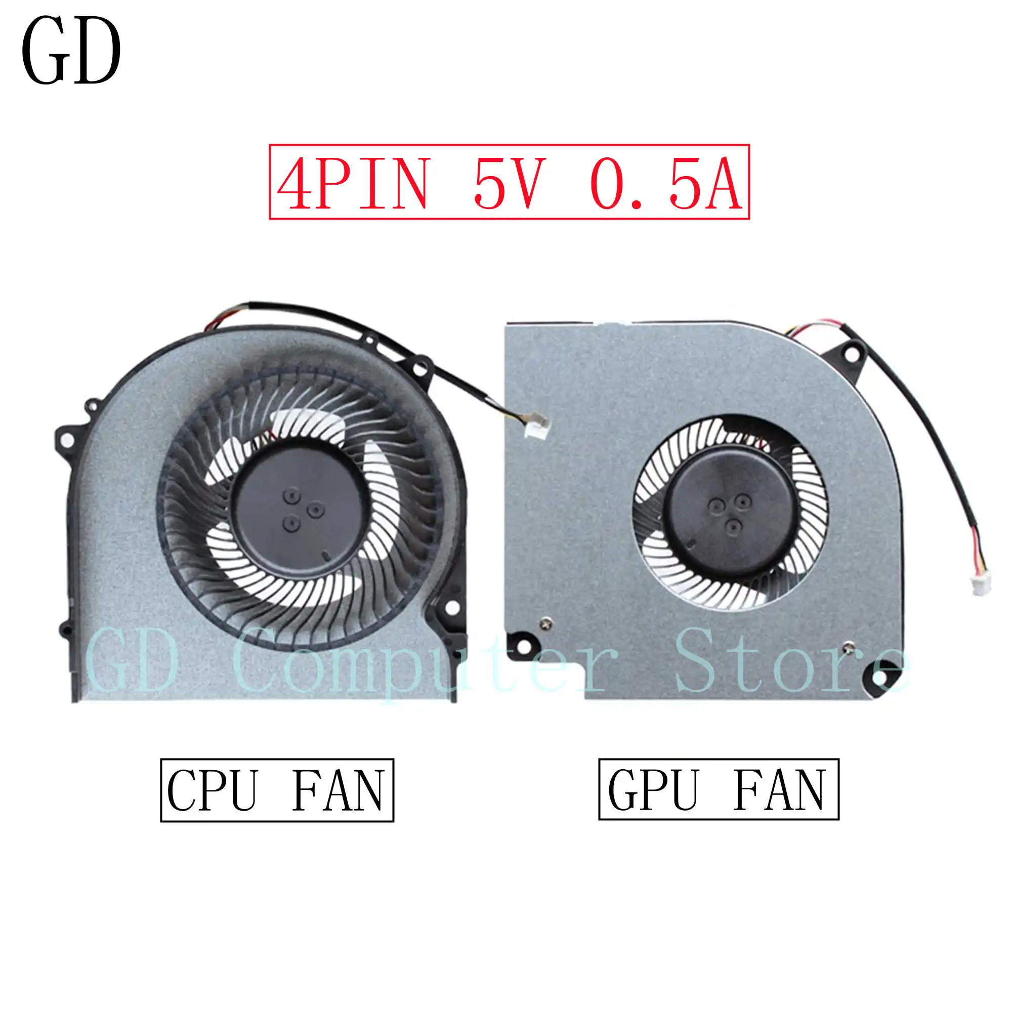 Вентилятор охлаждения GD для ноутбука ЦП графического процессора охладитель Clevo