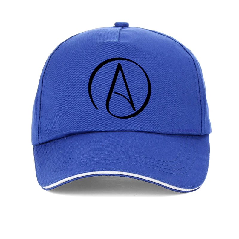 Кепка Atheist с принтом символов атеизма бейсболка летняя мужская от солнца модная