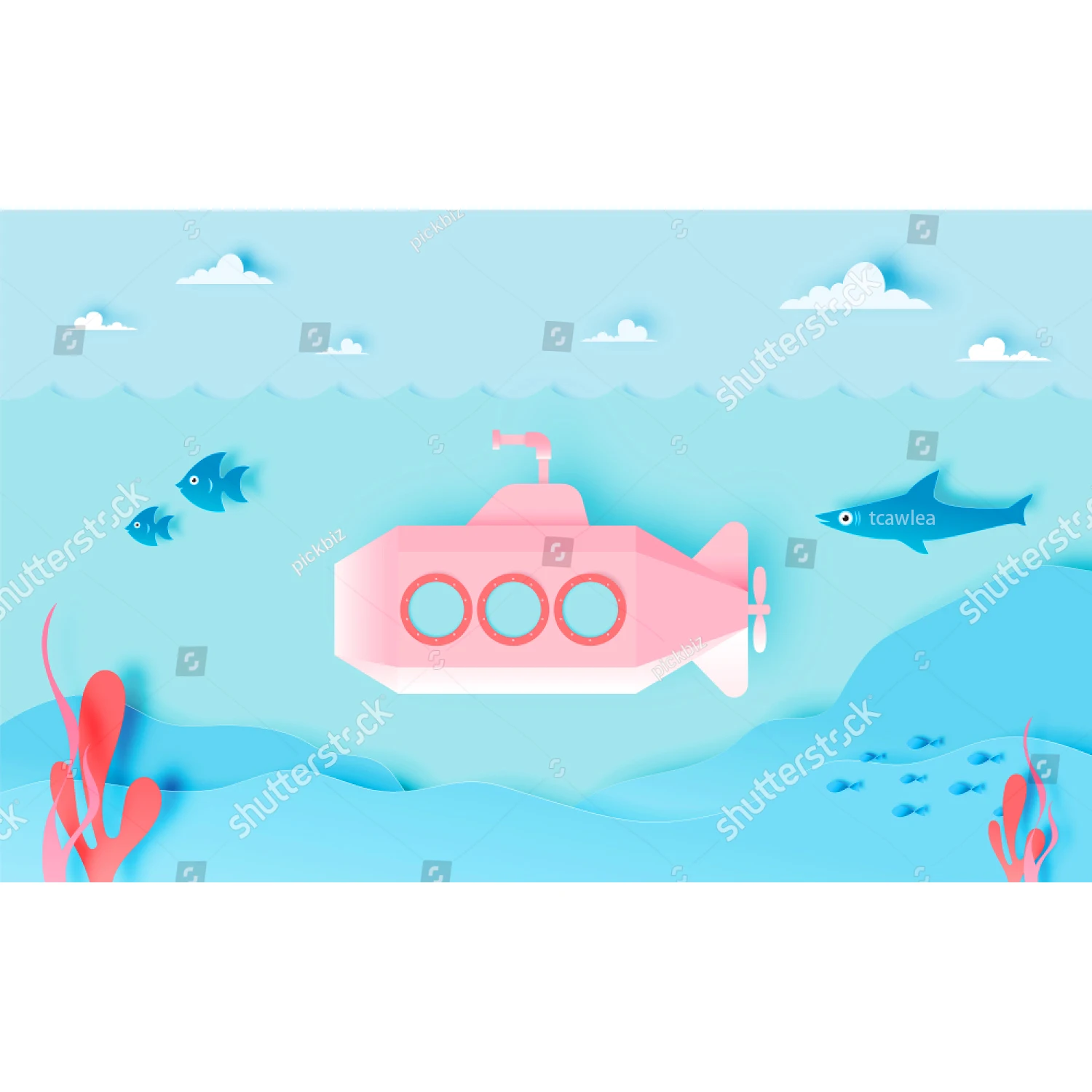 Новые металлические Вырубные штампы в виде рыбы субмарины морских водорослей