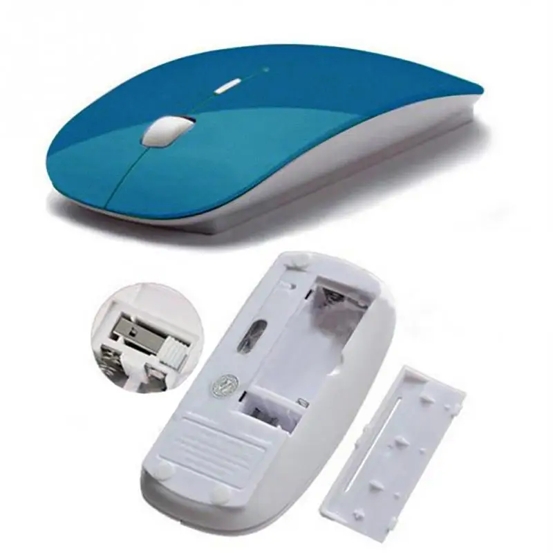 Беспроводная оптическая мышь для прокрутки подходит ПК ноутбуков компьютеров