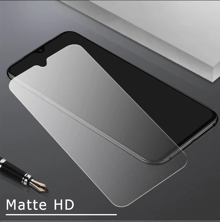 

No Fingerprint Matte Frosted Tempered Glass for Xiaomi Redmi Note 10 9 6 7 8 Pro 4X F1 M3 F3 Poco X3 Nfc Screen Protector