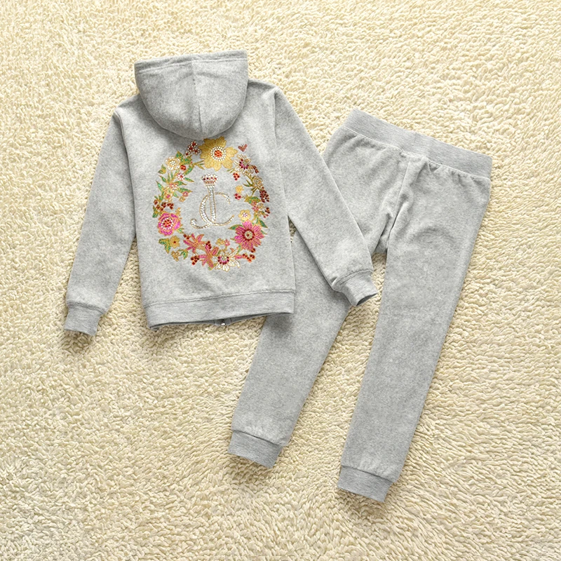 

2Pcs Clothing Sets Baby Girls Spring Fall Toddler Girls Clothes Kids Tracksuit Children Clothing Soft Velet Fabric 3-13 Years